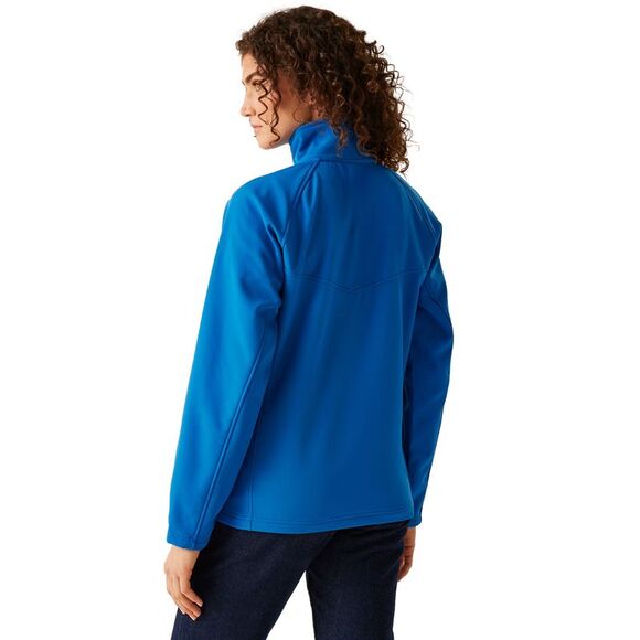 Regatta Ladies Uproar Softshell Wind Resistant Jacket / Oxford Blue - Picture 4 of 4